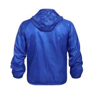 High Quality Lightweight <b>Waterproof</b> Zipper Up Custom Color & Design Outdoor Rain Jacket For Unisex - Product Image 4