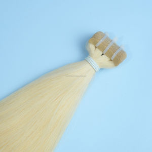 [DiscounVeune] Extensions de Cheveux Humains Bande Vrais Cheveux Blonde Double Dessiné En Gros Produit Vente Vietnamien Original - Product Image 1