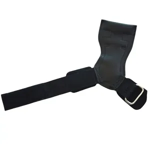 Custom OEM Leather for Closure Breathable Adjustable Non-Slip Wrist <b>Straps</b> for Weightlifting & Strength Training Gym Use - Product Image 1