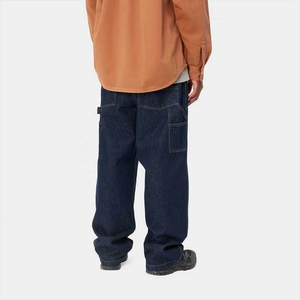 Pantalones de Trabajo TITAN TREAD WEAR para Hombre, Cintura Alta, Mezclilla Oscura, Múltiples Bolsillos, Cierre de Botones, Algodón de Peso Medio, Estilo Otoñal - Product Image 2
