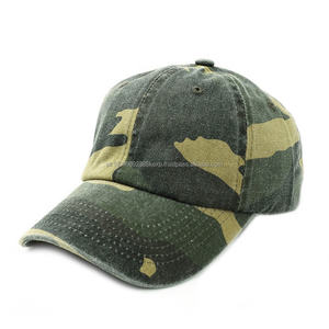 Gorra de béisbol de camuflaje bordada personalizada al por mayor para hombre estilo ajustado de 5 paneles de alta calidad con tela impermeable - Product Image 5