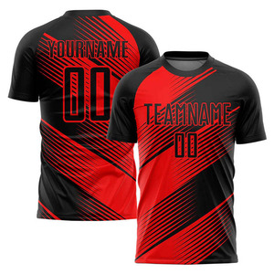 Nouvelle conception, uniforme de football unisexe personnalisé, 100% polyester, maillots de football à manches courtes en mesh pour hommes, ensemble pour l'été - Product Image 4