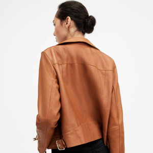 OEM Supply Breathable Winter Autumn Warm Wear Women Embroidery Leather Jacket Silk High Quality Biker Jacket Reasonable Price - Product Image 4