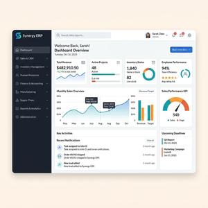 Desarrollo de Software ERP de RoyalCraft con Gestión de Inventario, Contabilidad, Recaudación de Impuestos, CRM, Adquisiciones, Fabricación e Inteligencia de Negocios - Product Image 3