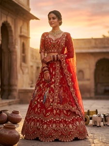 Elegant 4 Meter <b>Flare</b> Fox Georgette Lehenga Set with <b>Sequins</b> Work Blouse and Dupatta for Ethnic Fashion and Special Celebrations - Product Image 5