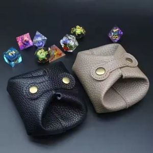 Handmade Resin Polyhedral <b>Dice</b> Set 7pcs Multicolor DND Board Games <b>Dice</b> with Leather Storage Pouch - Product Image 2