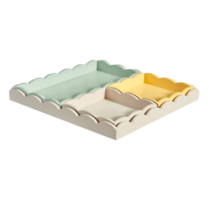 Ensemble de plateaux laqués incontournables pour la décoration de table, grand plateau de service pour le thé, couleurs variées, design personnalisable pour la décoration intérieure, en provenance du Vietnam - Product Image 1