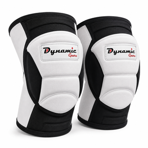 Black Solid Color Good Supplier <b>Back</b> In The Game With Knee Protection <b>Brace</b> Compression Sleeve & Pads - Product Image 3