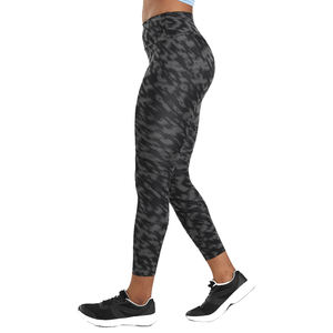 Leggings de Yoga Gris Oscuro con Cintura Elástica, de Cintura Alta, Compresión, Transpirables, de Secado Rápido, Pantalones Deportivos Personalizados - Product Image 4
