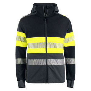 Vêtements de sécurité pour la construction, sweats à capuche à manches longues haute visibilité pour l'hiver, sweats à capuche réfléchissants avec fermeture éclair pour le travail - Product Image 1