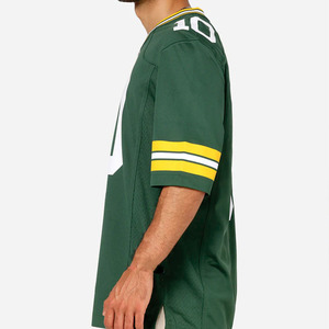 Camiseta de fútbol americano unisex de malla estilo urbano, corte holgado, con estampado de número personalizado, OEM, marca privada, venta al por mayor, EE. UU. - Product Image 4