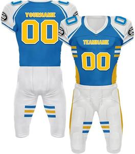 Nouveau maillot de football américain à 12 panneaux, uniforme de football américain 100% polyester, design personnalisé par sublimation, vêtements de football américain - Product Image 3