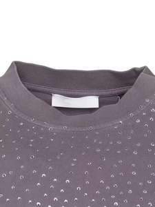 Camiseta de Verano para Mujer al por Mayor, Personalizada, de Alta Calidad, Ecológica, con Pedrería, de Secado Rápido y Transpirable - Product Image 3