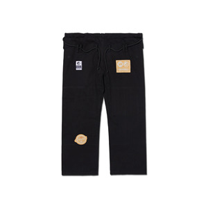 Kimono de BJJ Negro 100% Algodón, Corte Regular, Unisex, Ropa de Artes Marciales para Adultos, Logotipo Bordado Duradero en la Manga Izquierda - Product Image 4