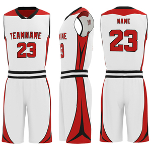 Ensemble de maillots de basket-ball personnalisés par sublimation, créez votre propre design avec le nom et le numéro de votre équipe, maille respirante, entraînement universitaire - Product Image 2