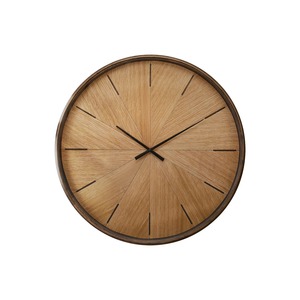 Round Wood <b>Wall</b> <b>Clock</b> Industrial Style Analog Quartz Silent <b>Clock</b> for Living Room Bedroom <b>Decor</b> At Best Price - Product Image 1