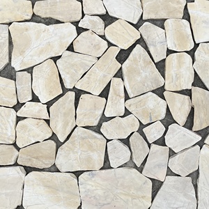 Dalles de marbre et d'ardoise irrégulières, aléatoires, rustiques, résistantes à l'eau, pour revêtement mural et sol extérieur, noir, gris, blanc, beige - Product Image 4