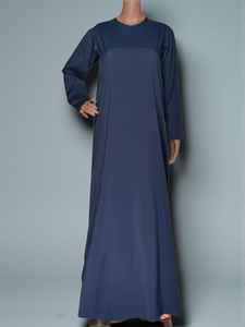 Ensemble 2 pièces de luxe AWAIS HOUSE pour femmes musulmanes, robe longue simple et élégante en satin perlé, coupe trapèze, écologique, vente en gros - Product Image 5