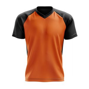 Camiseta Negra de Cuello en V para Hombre, Tejida, 100% Algodón, 180GSM, Camisetas de Cuello en V al por Mayor, 100% Algodón, Cuello en V Liso - Product Image 1