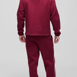 Nouvelle Collection 2026 : Ensemble Survêtement Homme Uni avec Sweat à Capuche Oversize et Pantalon de Jogging Ample à Jambes Larges Évasées pour l'Entraînement et le Sport - Product Image 6
