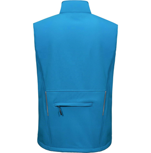 <b>Men's</b> Green Sleeveless Zippered <b>Vest</b> Stand Collar Casual Windproof Outerwear Autumn Solid Color Velour Plus Size Polyester - Product Image 6
