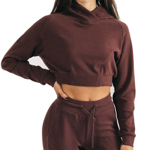 Crop <b>Top</b> Hoodies Women's Hoodies Sweatshirts Unique Style High Quality Material Women Crop <b>Top</b> Hoodies Made In Pakistan - Product Image 4
