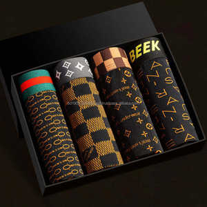 Caleçons Boxers Homme de Marque Populaire en Coton Pré-rétréci, Tissu Tricoté Anti-Odeur, Évacuation de l'Humidité, Respirant et Confortable, Modèle 01 - Product Image 1