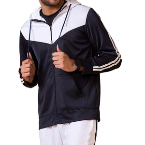 Survêtement de sport personnalisé pour homme : veste zippée intégrale et pantalon de jogging pour la gym, la course, le fitness et l'entraînement – OEM ODM - Product Image 5