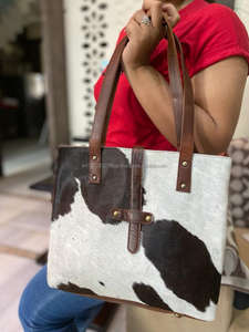 กระเป๋าโท้ทหนังวัวแท้คุณภาพพรีเมี่ยม, กระเป๋าหนังวัวสไตล์วินเทจหนังวัว100% - Product Image 5