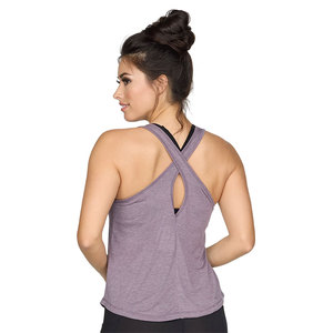 Débardeurs de sport pour femmes, unis, sans manches, col rond, décontractés, dos nu, d'été, à bretelles - Product Image 6
