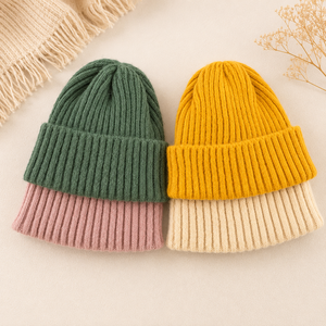 Gorro de Punto Térmico de Moda para Hombre y Mujer, Gorro de Invierno de Alta Calidad con Forro Polar, Estilo Holgado - Product Image 2