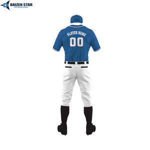Bulk Baseball Teamwear Set Breathable 100% Polyester Anti-Bacterial Quick Dry Training Game Suit - Product Image 3