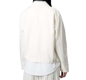 Veste décontractée d'hiver en jean rétro pour homme, vêtements de travail pour chauffeur de camion, confortable, chaude, épaisse, séchage rapide, coupe-vent, broderie - Product Image 3