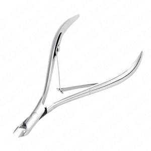 Pince à cuticules fine en acier inoxydable robuste, argentée, outil professionnel de podologie et de manucure, personnalisable OEM - Product Image 3