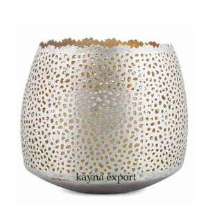 Portavelas Votivo de Metal Hecho a Mano, Ecológico y de Lujo, para Decoración del Hogar, Uso en Pascua - Product Image 1