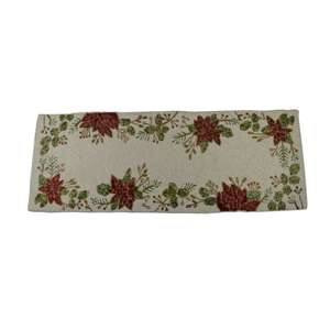 Christmas Decors Leave and Multiple Design Beaded <b>Runner</b> Placemat <b>Dining</b> <b>Table</b> Fancy Mat Handmade Decorative <b>Runners</b> for Wedding - Product Image 1