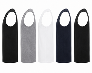 Débardeur basique sans manches à col rond pour homme, couleur or, fabricant de vêtements personnalisés - Product Image 4