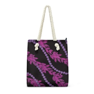 Bolso de Mano con Diseño Hawaiano Mokihana para Mujer, Impresión Bajo Demanda, Envío Directo, Bolso de Hombro de Playa, Bolso Tote Espacioso y Moderno para Chicas - Product Image 1