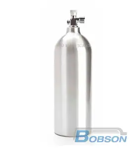 High Grade 2000ml (47oz) Aluminum CO2 Gas Bottles Empty Cylinder Tank