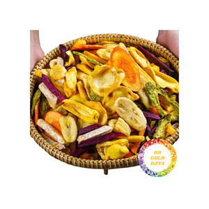 Chips de fruits mélangés frites sous vide, faible teneur en huile, collation saine, certifiées HACCP, qualité supérieure pour l'Europe - Product Image 1