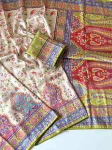 Sari de Seda Suave de Calidad de Exportación – Tejido Jacquard de Lujo con Impresión Digital UHD - Product Image 2