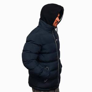High Street <b>Men's</b> Waterproof Breathable Eco-Friendly Winter Puffer Jacket Customizable Canvas Hooded Customized Color Logo - Product Image 5