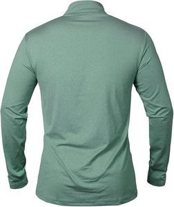 Chemises de sport à manches longues pour hommes, sweat-shirt à demi-zip, hauts de fitness pour le jogging, respirants, compressifs, pour la course à pied - Product Image 3
