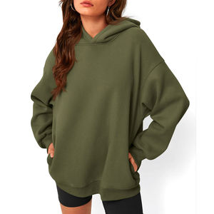 Sweat-shirt à capuche en molleton de coton pour femme, doux et chaud, à manches longues, décontracté, streetwear - Product Image 5