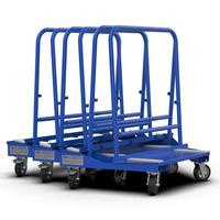 Carro de acero resistente para paneles de yeso, carro Dolly, capacidad de carga de 1000kg
