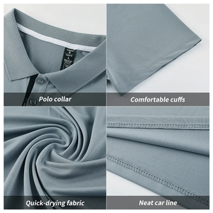 Classic Fit Stretch <b>Polyester</b> Sports Polos Custom Logo Athletic Training Outfit Breathable Quick Dry Performance Golf Polo <b>Shirt</b> - Product Image 5