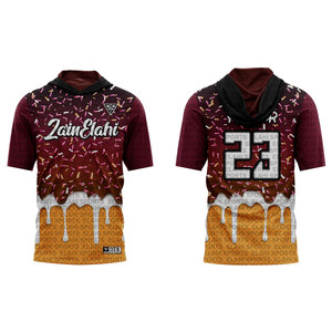 Camiseta de Compresión 7V7 con Diseño de Helado y Mangas de Secado Rápido, Paquete de Oferta, Top de Entrenamiento de Fútbol Americano, Superventas 2026 - Product Image 3