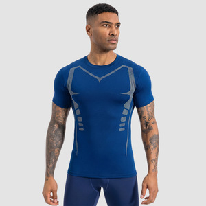 OEM <b>Mens</b> Quick Dry Compression Sports <b>T</b> <b>Shirt</b> Crew Neck Short Sleeve High Stretch Mesh Fitness Running Training <b>Slim</b> <b>Fit</b> <b>T</b> <b>Shirt</b> - Product Image 6