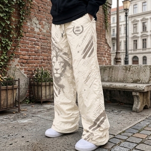 Pantalones Holgados de Lona de Nailon, Premium, Transpirables, de Secado Rápido, Ecológicos, Diseñados para Entrenamientos en el Gimnasio y Actividades al Aire Libre - Product Image 4