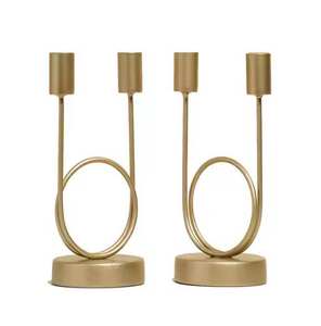 Support de bougie en métal décoratif, créatif, simple, rétro, aromathérapie, ajouré - Product Image 5